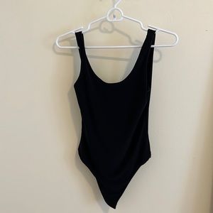 Low back black bodysuit! barely worn, could also be a cute bathing suit!